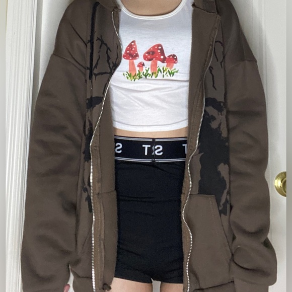 Brown oversized hoodie - Picture 3 of 3